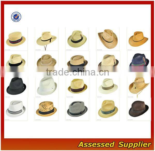 YX1500101Unisex boater straw hat and high quality straw hat