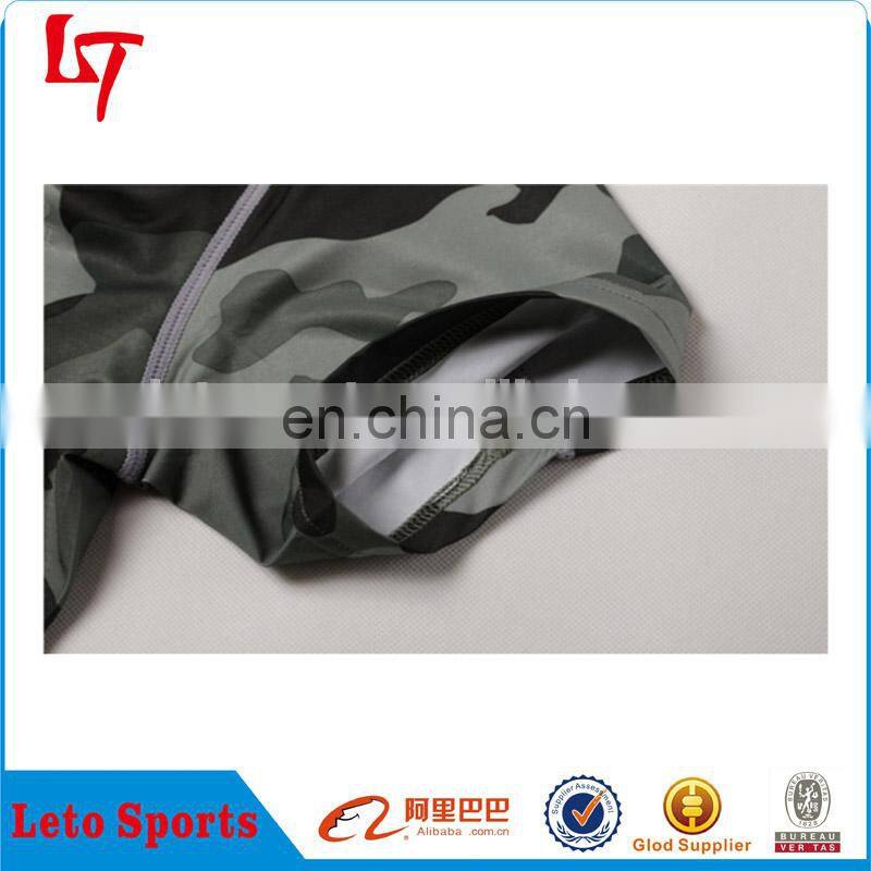 custom printing unisex Compression Rash Shirt Guard camo compression Rashguard