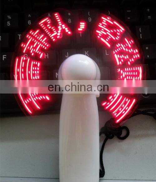 LED message fan, LED fan, hand fan for christmas decorations