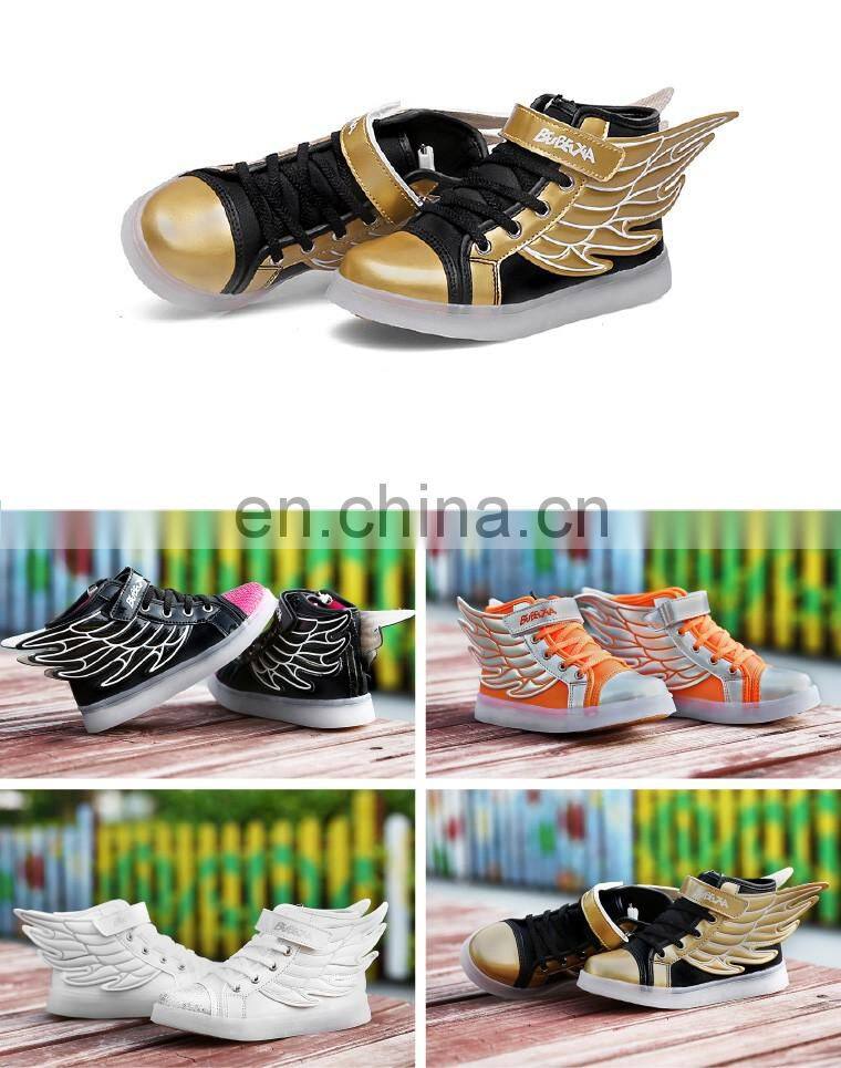 Wholesale hot Led light up kids shoes Children kids led shoes USB rechargeable LED luminous light shoes sneakers for kids