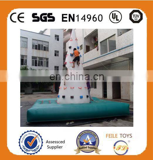 2015 popular &high quality inflatable rocky climbing wall