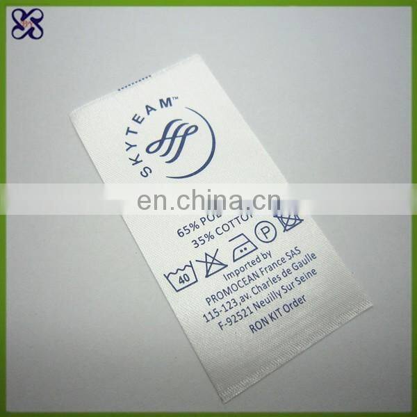 soft care label for your product / wash label for leather bags and jeans/satin label