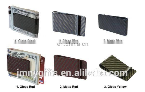 100% Genuine Wallet Credit Card Holder Real Carbon Fiber Money Clip