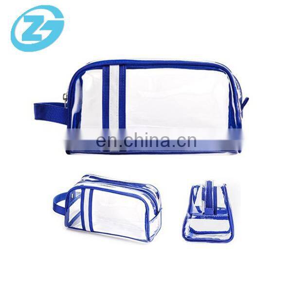 Travel transparent PVC contracted personalized cosmetic bag