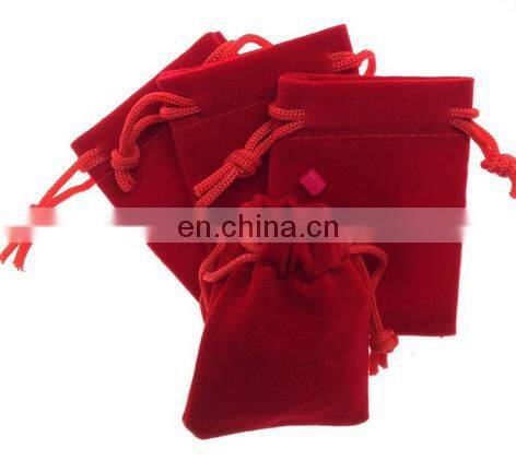 No MOQ custom velvet pouch bag with custom logo printed as custom velvet jewelry bag