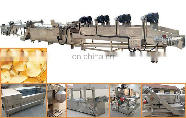 High Output Making Potato Chips Production Line Machine Potato French Fries Equipment