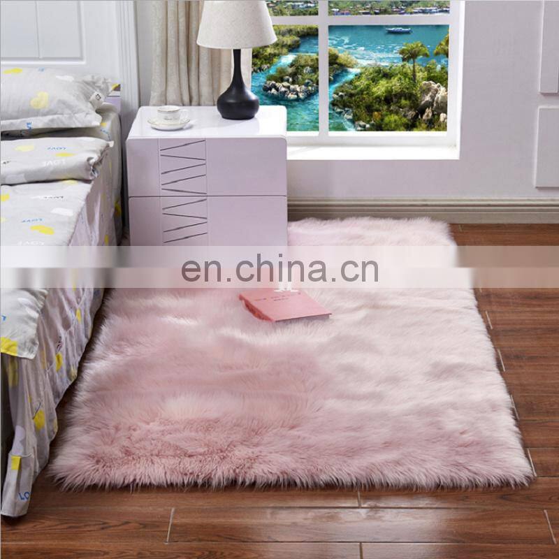 Indoor Carpet Soft Polyester Fake Fur Rug