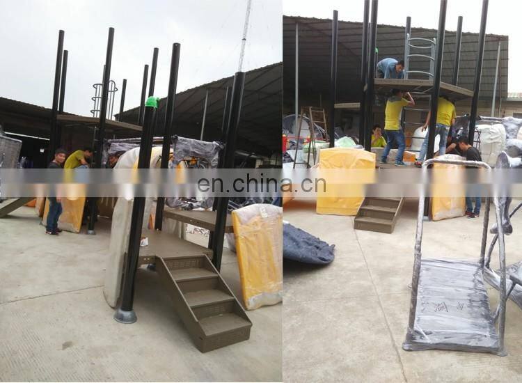 Enjoyable outdoor wooden playground for children