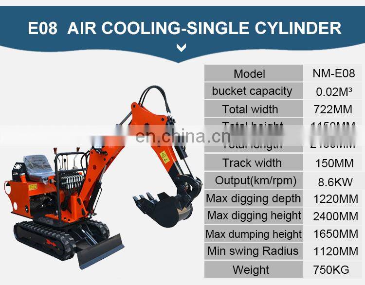 xn08 ce cheap bucket small mini excavator for sale philippines CE/ISO certified