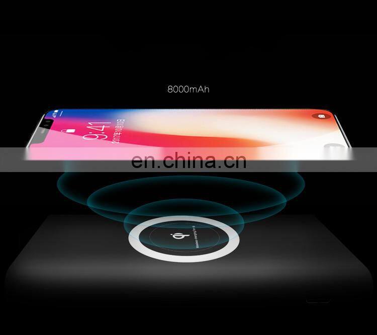 Wireless Powerbank 10000mah Fast Charging portable 20000 mAh Smart Wireless Solar Charger Powerbank