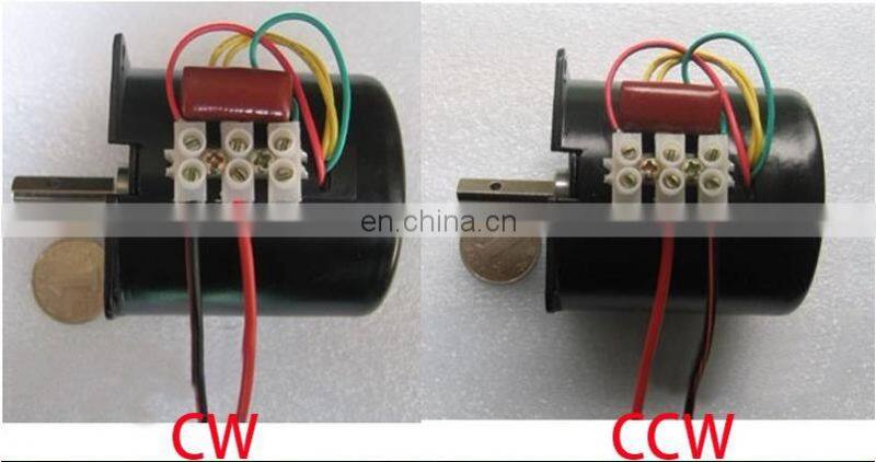 60mm diameter Reversible all metal gear 220v/14w/30rpm AC synchronous motor gearbox motor
