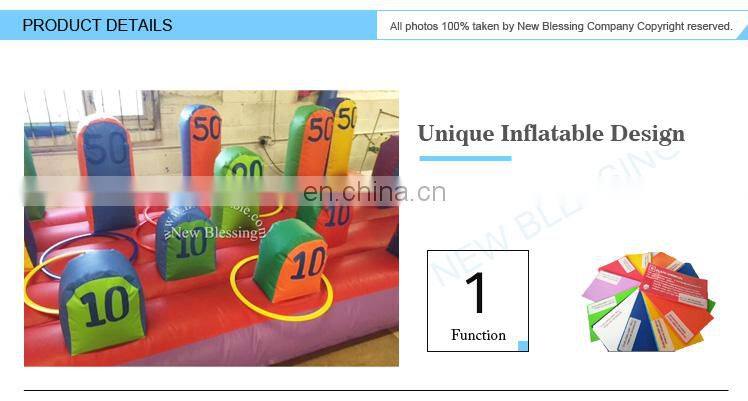 Promotional outdoor party sports toy inflatable thumb ring toss game