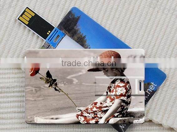 wholesale good quality full color logo printing usb card custom usb business card by OEM usb factory