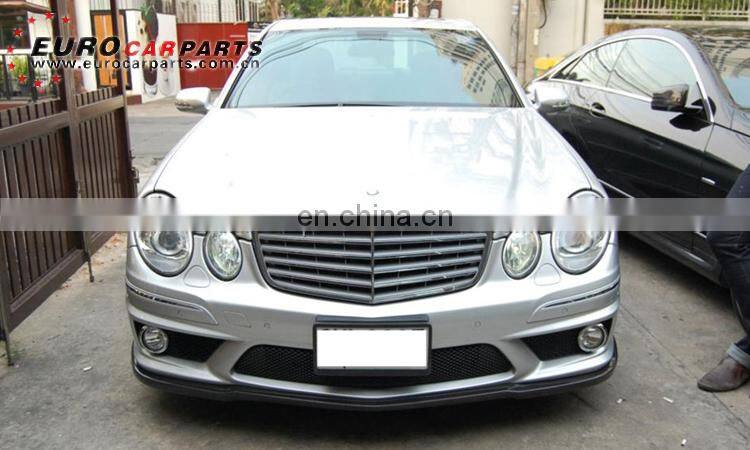 W211 front lip fit for E-class W211 2006-2009year E63 style carbon fiber E63 front spoiler for w211