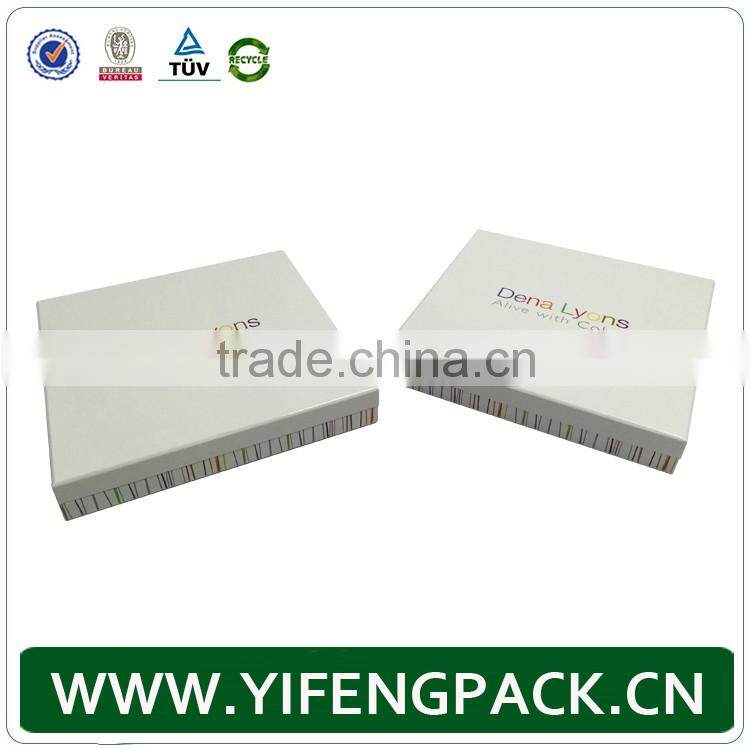 custom white cardboard paper packaging t-shirt box