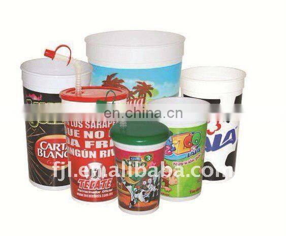 FJL-6B High efficiency six color plastic cup curved surface printing machine offset