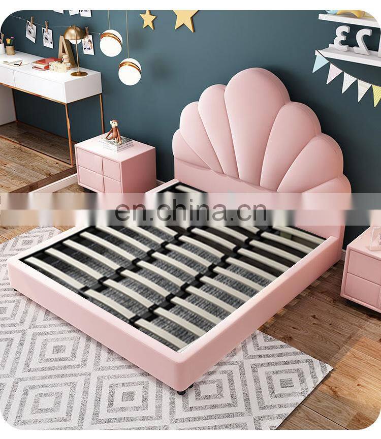 2021 Hot sale bedroom furniture Cute children soft bed