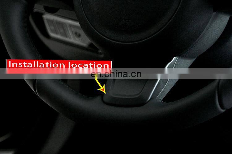 Carbon Fiber Style Interior Steering Wheel Cover Trim For Jaguar XE/XF/F-Pace 2015 2016 2017 Car Accessories