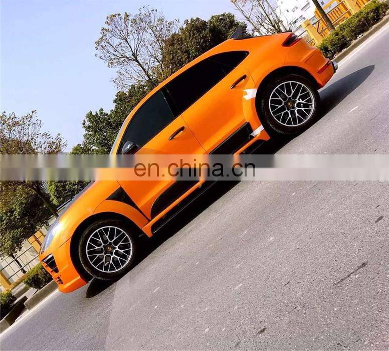 Runde Newest For Porsche Macan Upgrade Wide Body Kit Front Rear Bumper Side Skirts Fender Spoiler Door Trim Tail Box Cover