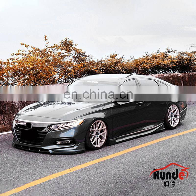 Runde Auto Car Accessories PP Material Body Kit With Front Rear Lip Warp Angle For Honda 10th generation Accord body kit