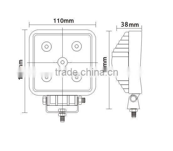 15W LED work light, Epistar LEDs work light, offroad driving light