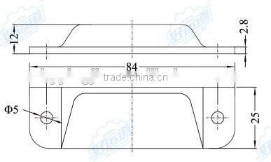 04205 Cargo control track cover plate end cap