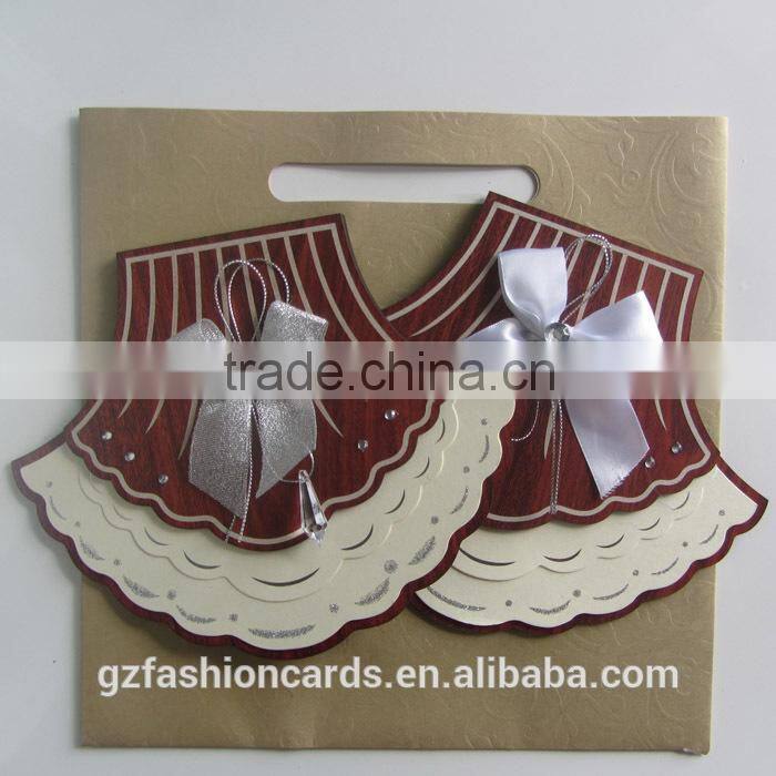 2014 Luxury Wooden Wedding Invitations