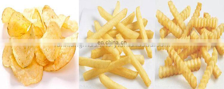 Complete sets of equipment french fries production line potato chips fried processing line.