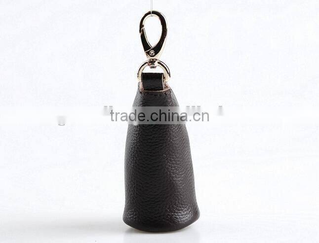 Handmade retro cowide leather key holder for men unisex key case leather coin purse