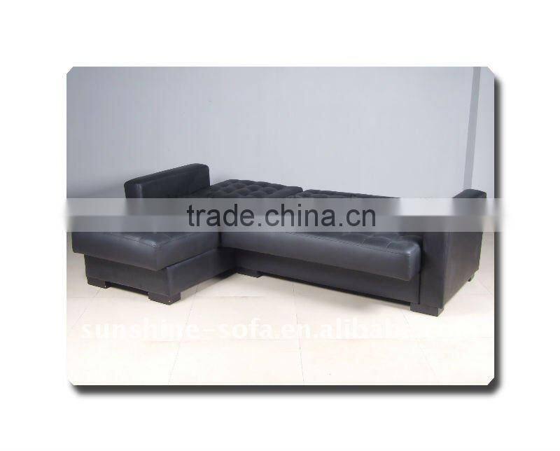 Designer Furniture Leather Functional Corner Sofa bed