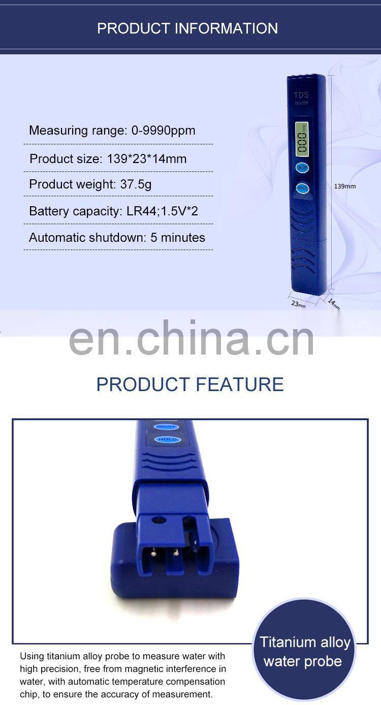 LCD Digital PPM Meter Pen TDS Water Tester