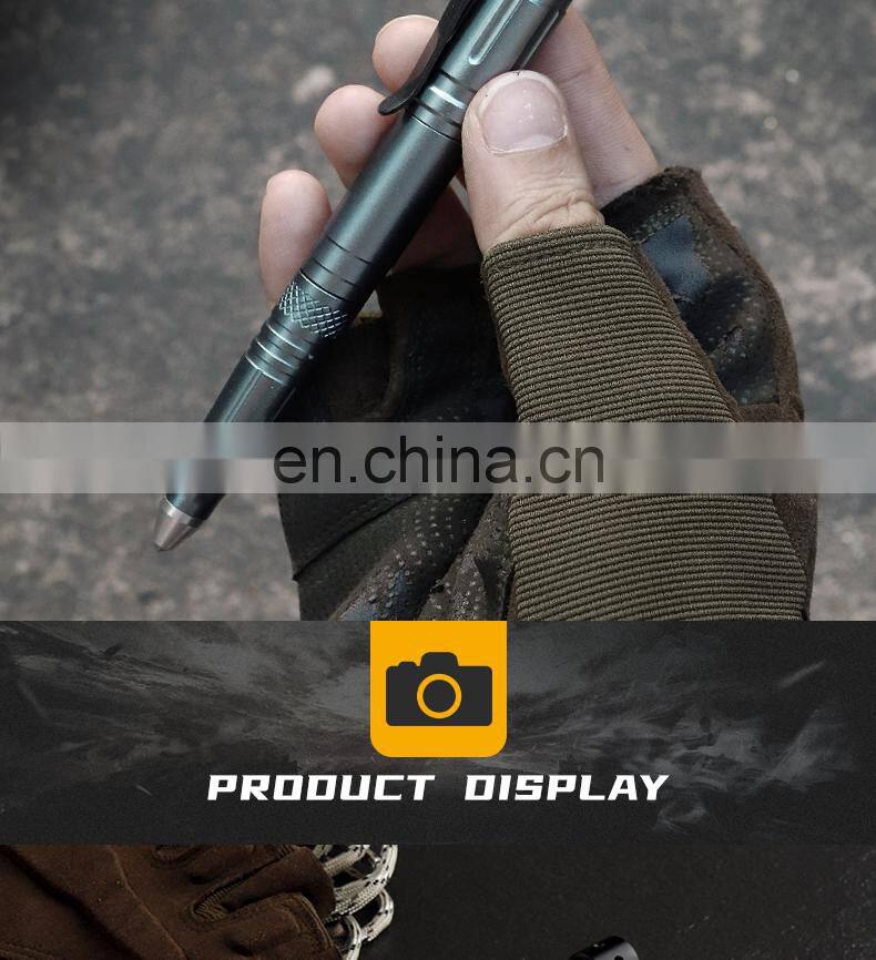 High quality outdoor multi-functional defensive equipment defensive equipment tactical pen with lamp tools