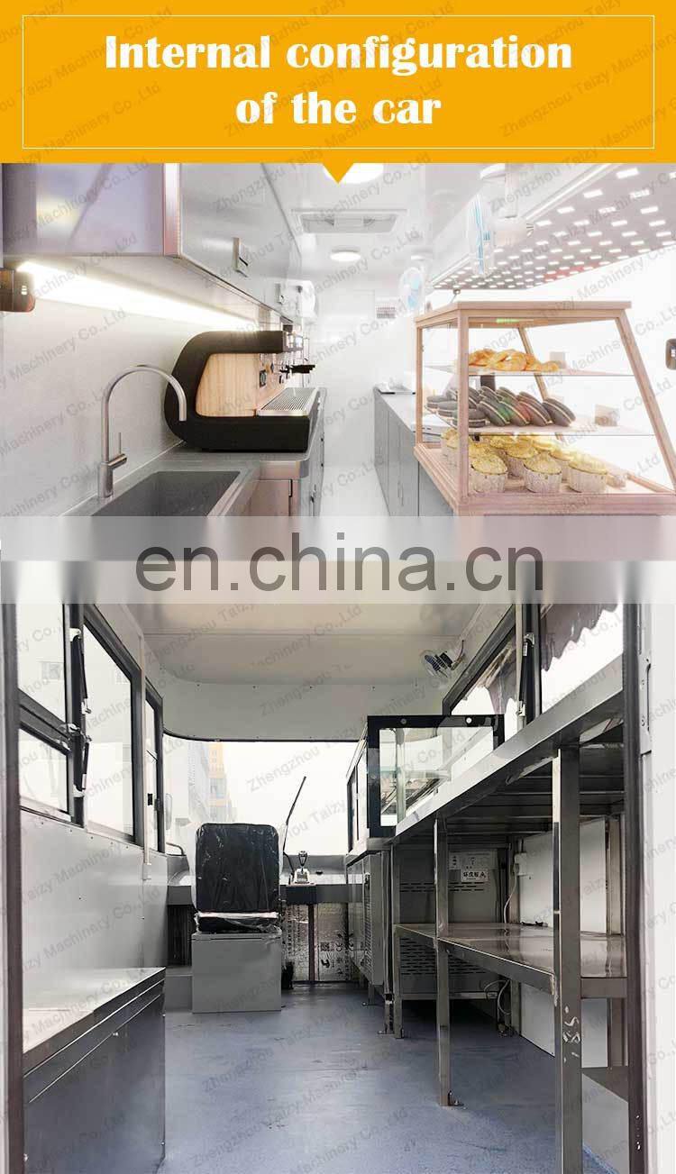 mobile deep fryer food carts Ice Cream bbq dining car fast food truck