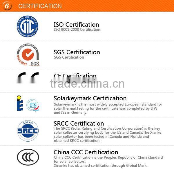 China low cost pre-heating copper coil solar geyser