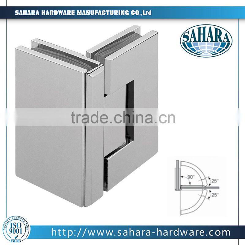 FT-24/90 glass to glass shower hinge, door closer type shower hinge, stainless steel hinge for frameless glass door