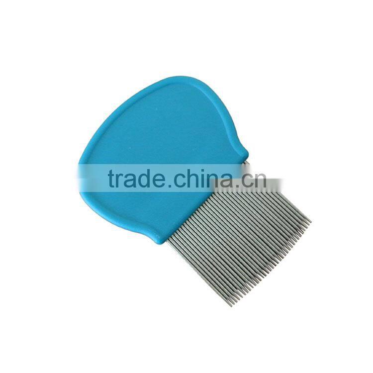 2015 Head Lice Comb , Popular Nit Lice Comb Metal Plastic Handle