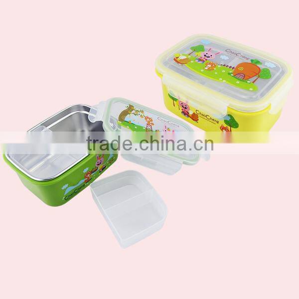 New stainless steel lunch box with compartment