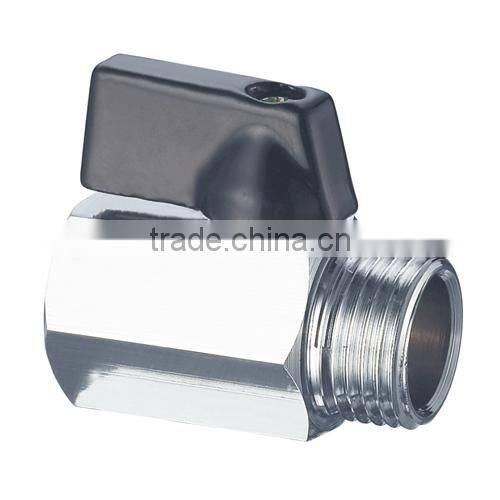 HR2110 brass mini ball valve with short handle