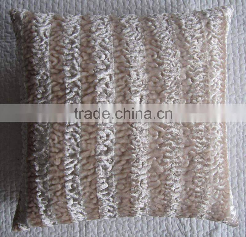 silk velvet embroidery Cushion