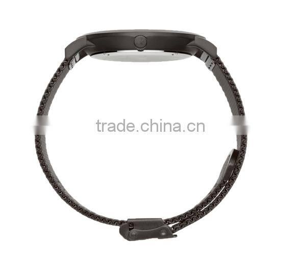 Wrist Watches Guard Stainless Steel Chain Black Color Clear Luxury Watch