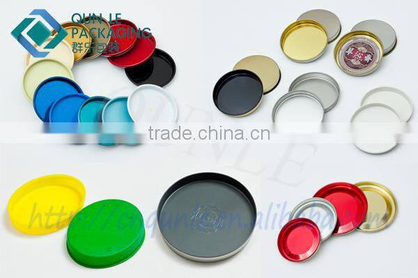 Food Cylinder Packaging Containers Printed food storage box empty cans for food packaging
