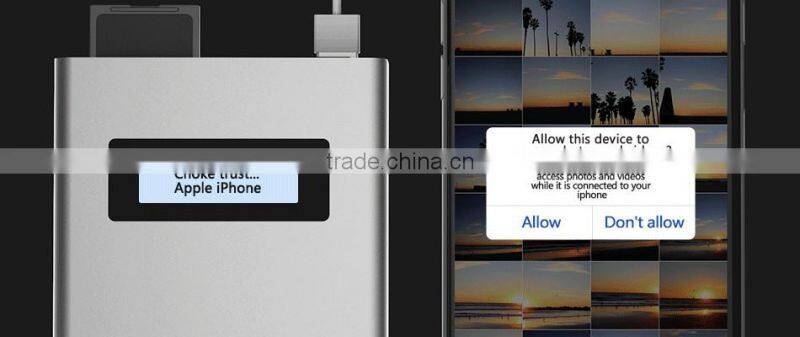 multifunction i flash drive with 2-usb port power charge