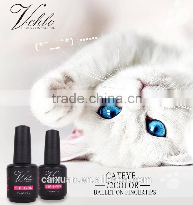 2015 New & Hot Sale China factory free sample soak off cat eye gel polish with msds