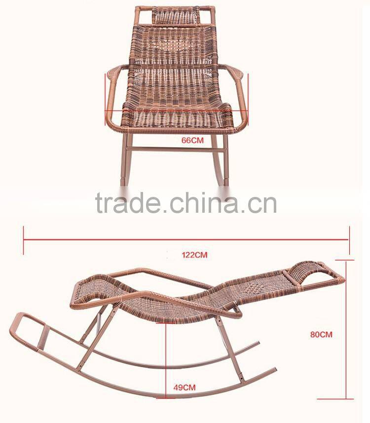 Rattan Wicker Swing Chair Outdoor Rattan Chaise Sun Lounge Rattan Lounge Chair