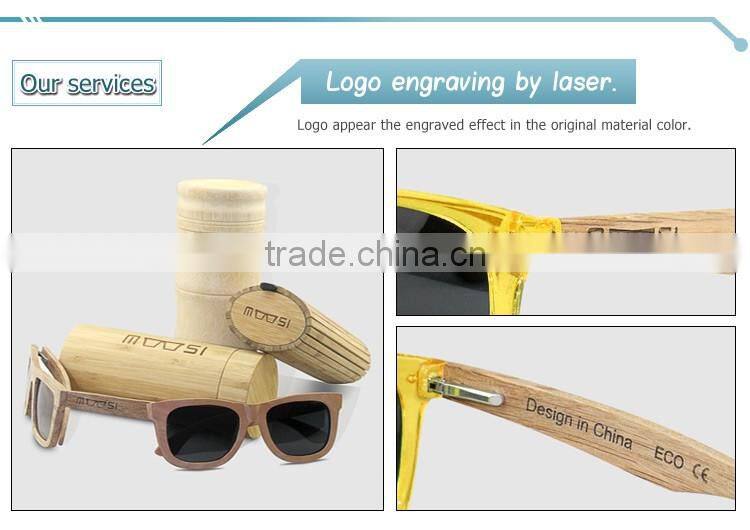 OEM uv400 lenes polarized wooden sunglasses for custom logo print/laser
