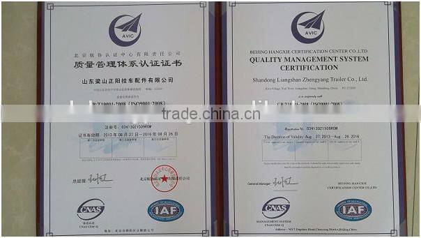 Semi truck trailer axle tube of german type axle beam