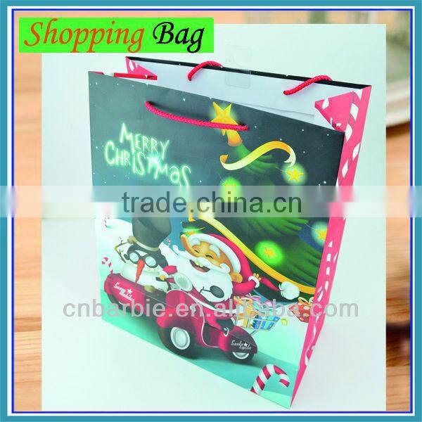 3D reindeer xmas handmade gift paper shopping bag