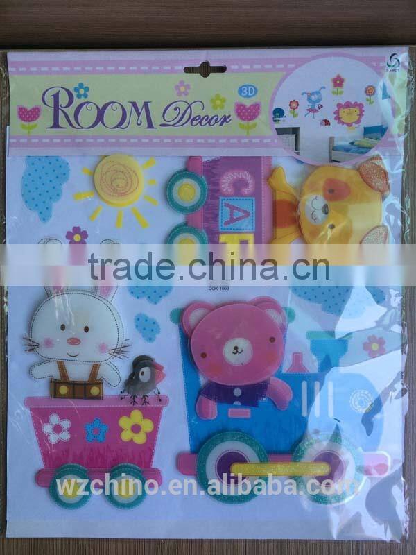 Decrative EVA sticker for kid room/kindergarten