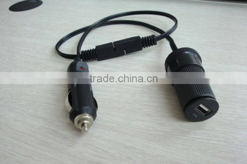Car cigar socket 12v with battery tender SAE connector plug
