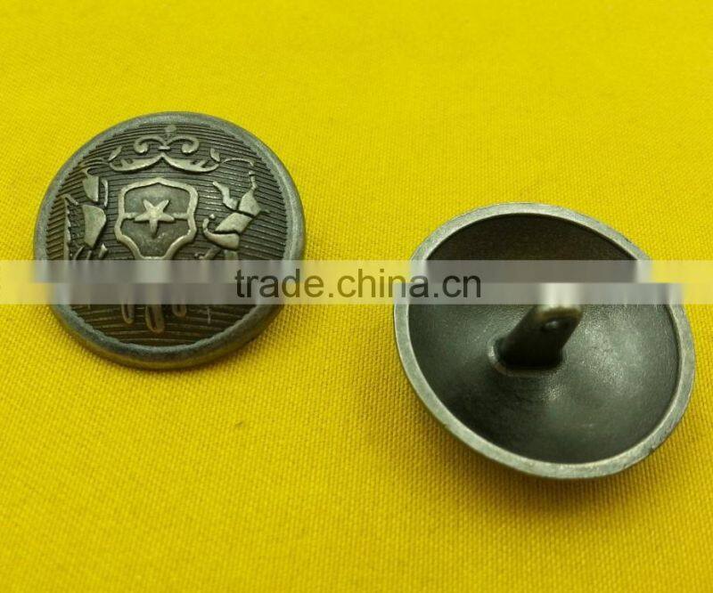 25mm Lion Head logo Metal Shank Button For Coats -- MJ3695